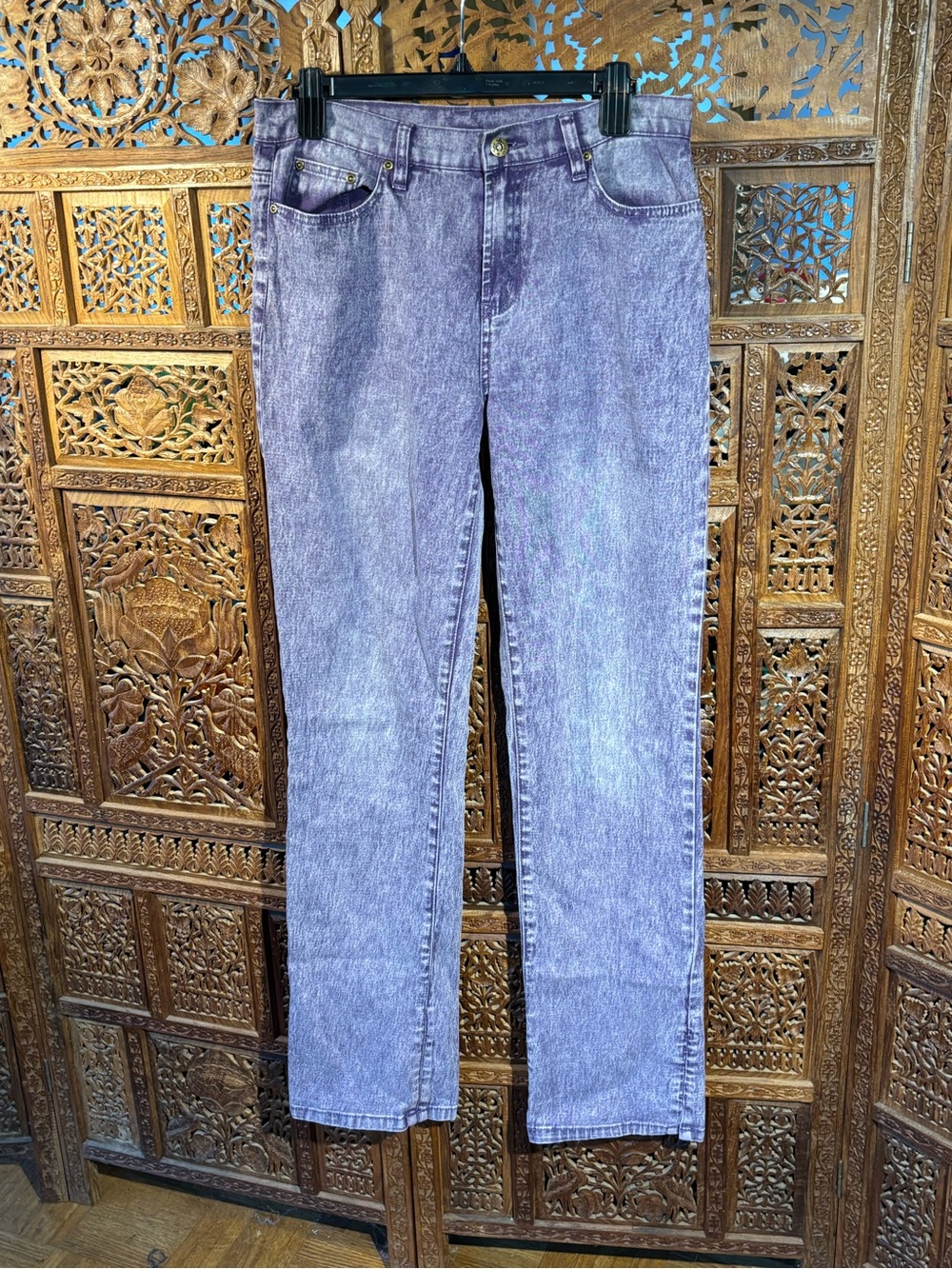 DG2 by Diane Gilman Light Purple Wash Skinny Jeans